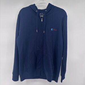 The Brando Men's‎ Full Zip Hoodie Sweatshirt, Island Apparel, Navy Blue, Size M